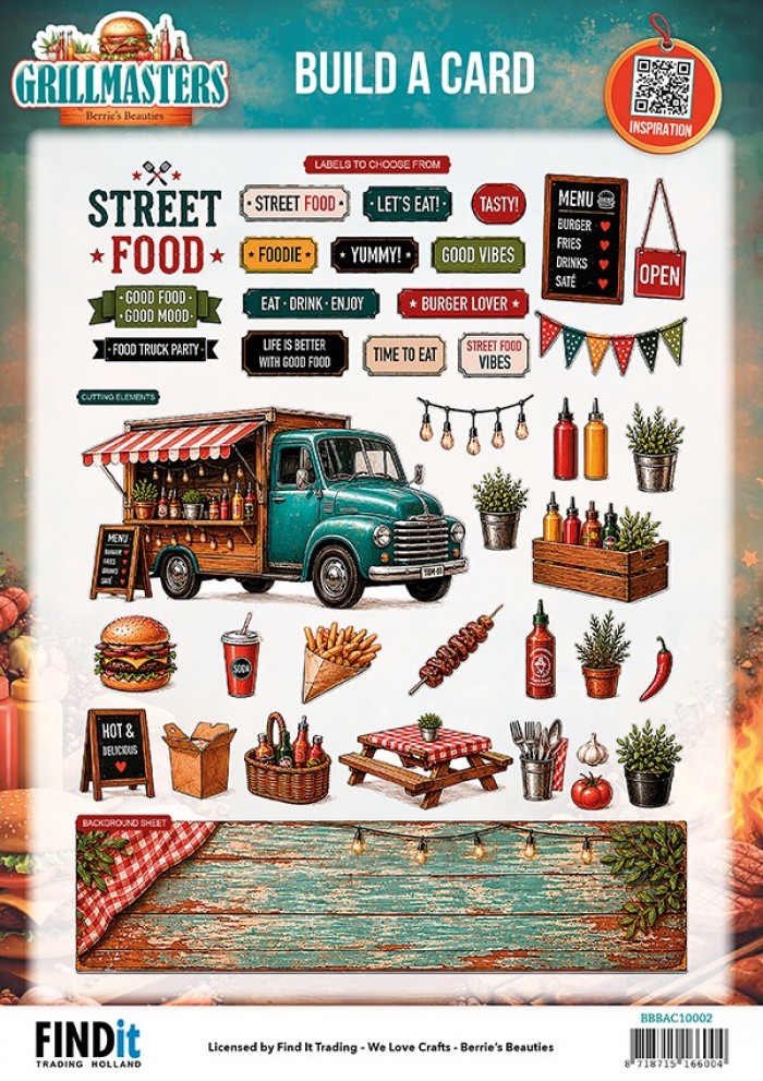 Berrie's Beauties- Build A Card - Grillmasters - Street Food