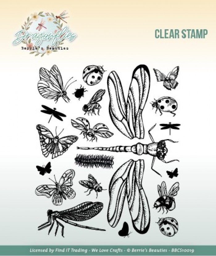 Clear Stamp- Berrie's Beauties - Dragonflies