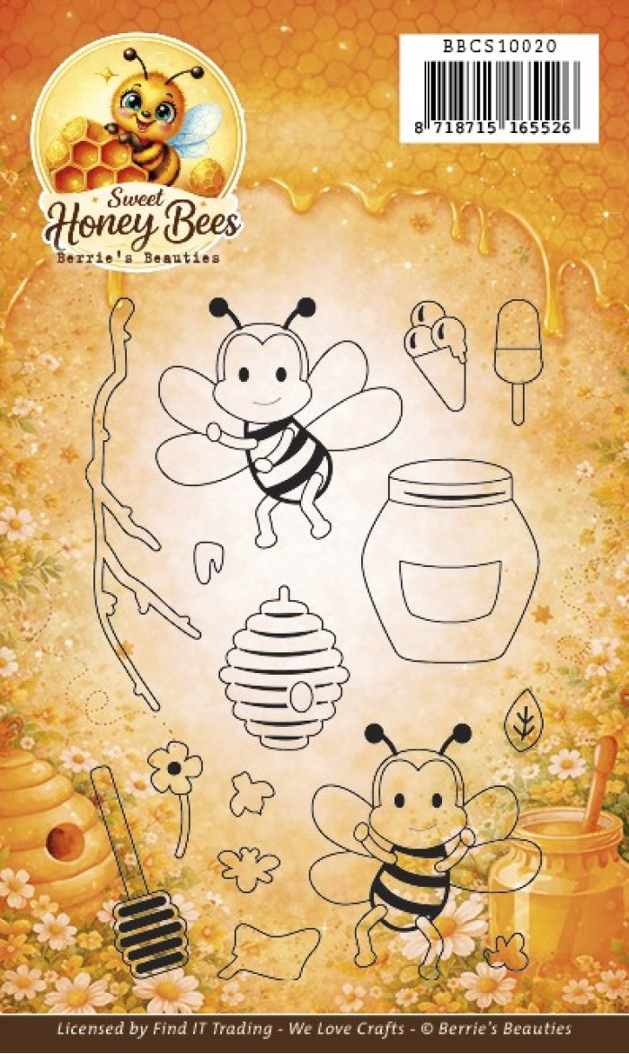 Clear Stamp- Berrie's Beauties - Sweet Honey Bees