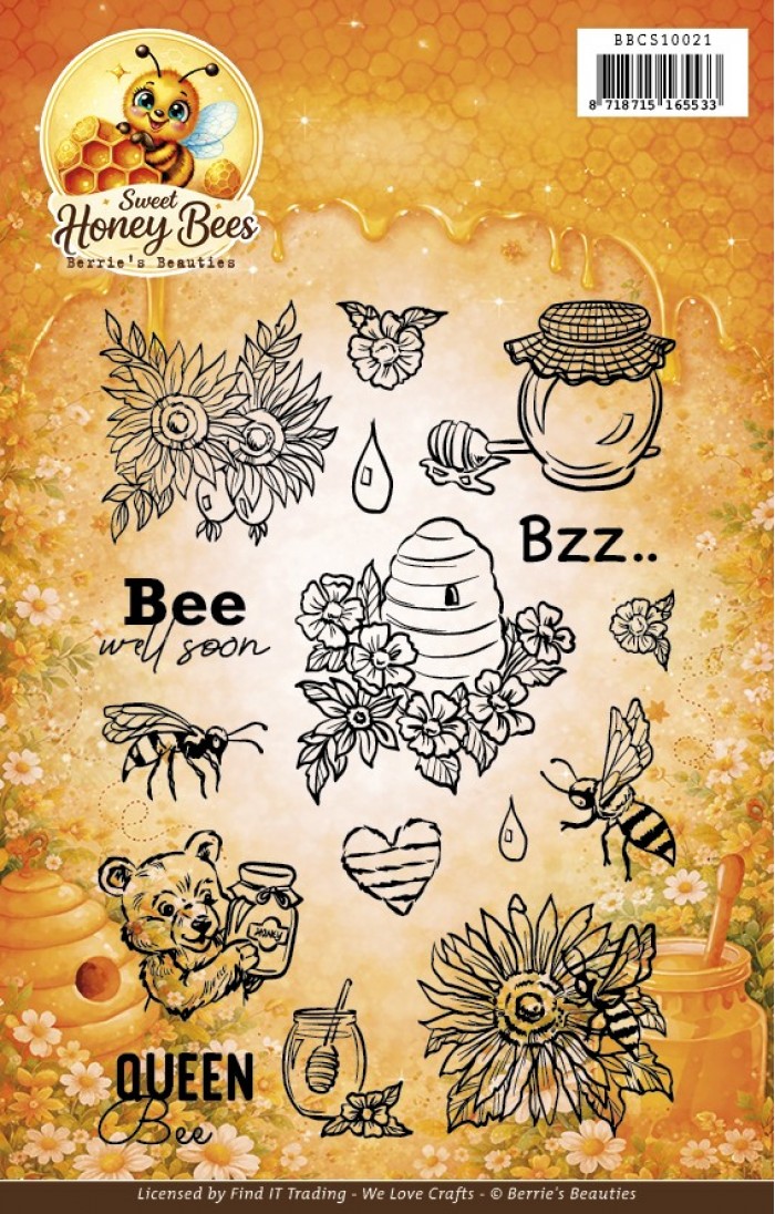 Clear Stamp- Berrie's Beauties - Sweet Honey Bees