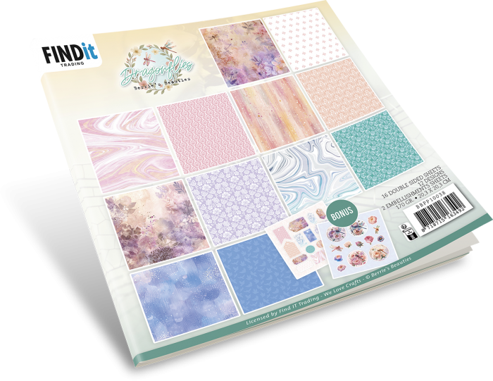 Paperpack - Berries Beauties - Dragonflies 20 x 20 cm