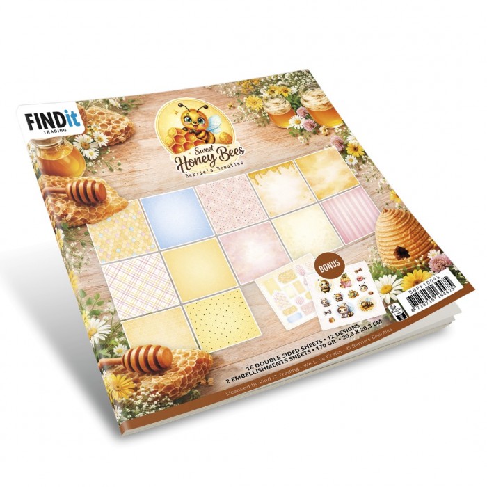 Paperpack - Berries Beauties - Sweet Honey Bees 20 x 20 cm