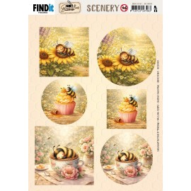 Scenery Push out - Berries Beauties - Sweet Honey Bees (GRATIS BIJ BC10003)
