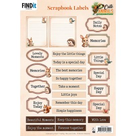 Berrie's Beauties Scrapbook Labels - Cute Animals - ENG Berrie's Beauties Scrapbook Labels - Cute Animals - ENG
