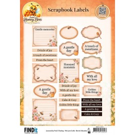 Berrie's Beauties Scrapbook Labels - Sweet Honey Bees - EN