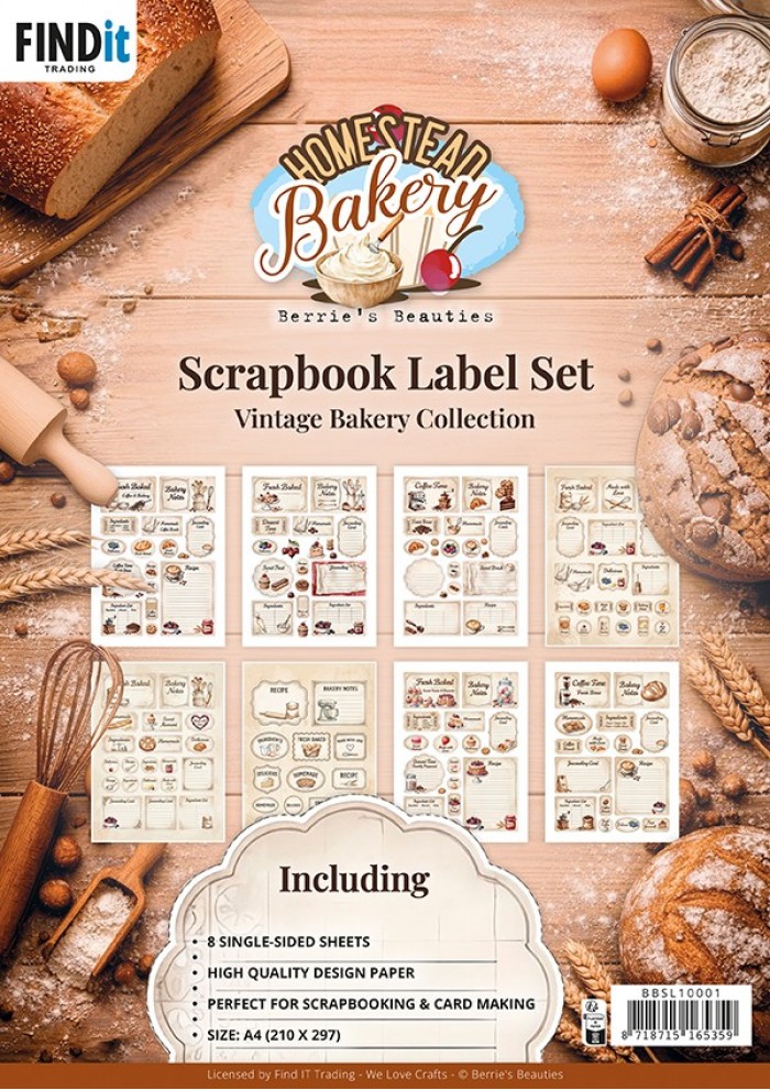Berrie's Beauties Scrapbook Label Set