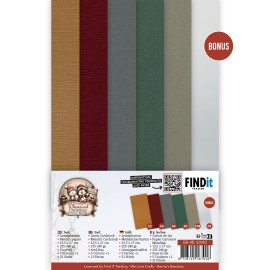 Linen Cardstock Pack - Berries Beauties - Whimsical Christmas - 4K