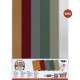 Linen Cardstock Pack - Berries Beauties - Whimsical Christmas - A4