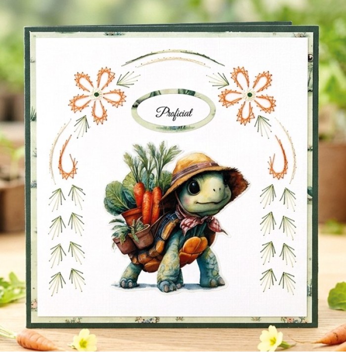 3D Pushout Sheet - Berries Beauties - Cute Animals - Turtles