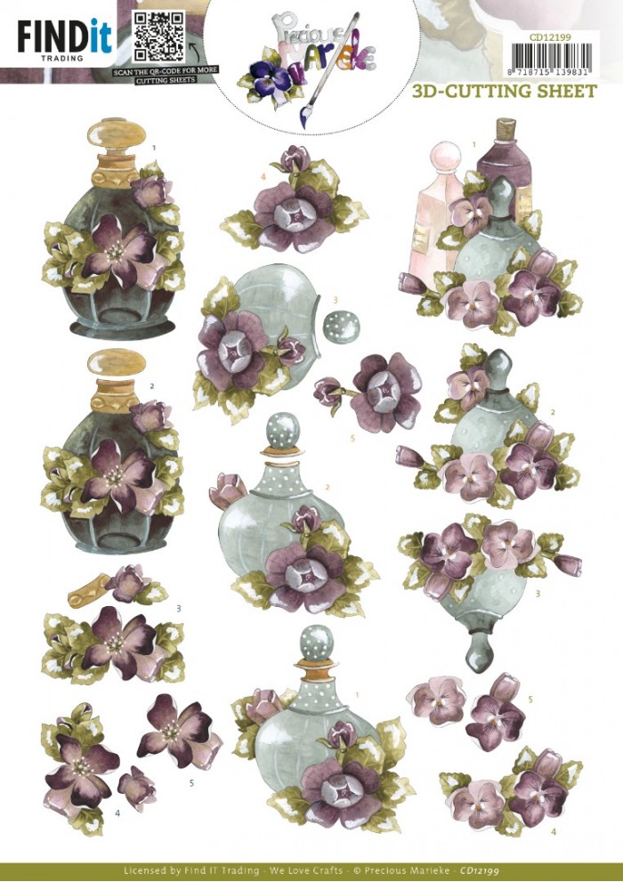 3D Cutting Sheet - Precious Marieke - Perfume