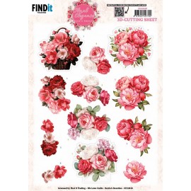 3D Cutting Sheet - Berries Beauties - Floral Elegance - Peony Delight 3D Cutting Sheet - Berries Beauties - Floral Elegance - Peony Delight