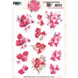 3D Cutting Sheet - Berries Beauties - Floral Elegance - Orchid Grace 3D Cutting Sheet - Berries Beauties - Floral Elegance - Orchid Grace