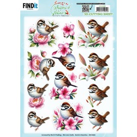 3D Cutting Sheet - Berries Beauties - Whispers of Nature - Brown 3D Cutting Sheet - Berries Beauties - Whispers of Nature - Brown