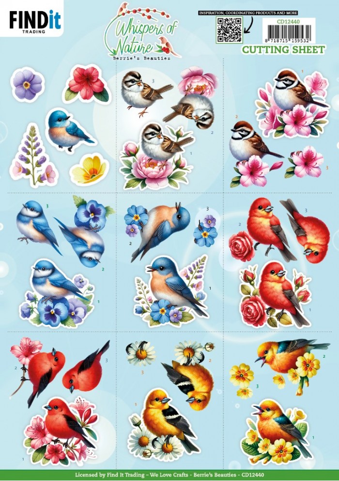 Cutting Sheet - Berries Beauties - Whispers of Nature - Mini