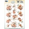 3D Cutting Sheet - Berries Beauties - Dragonflies - Blush