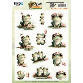 3D Cutting Sheet - Berries Beauties - Cute Animals - Frogs 3D Cutting Sheet - Berries Beauties - Cute Animals - Frogs