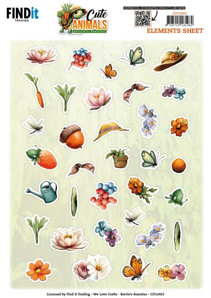 Berries Beauties - Cute Animals - Small Elements