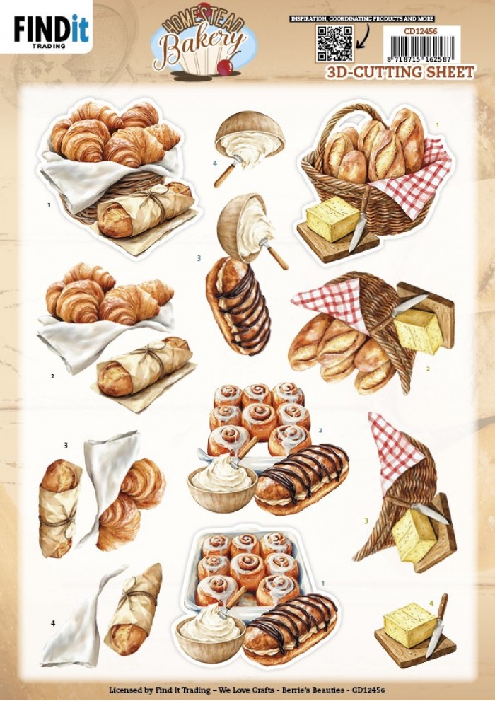 3D Cutting Sheet - Berries Beauties - Homestead Bakery - Fresh Basket