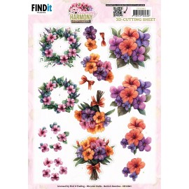 3D Cutting Sheet - Berries Beauties - Blooming Harmony - Blooming Bouquet