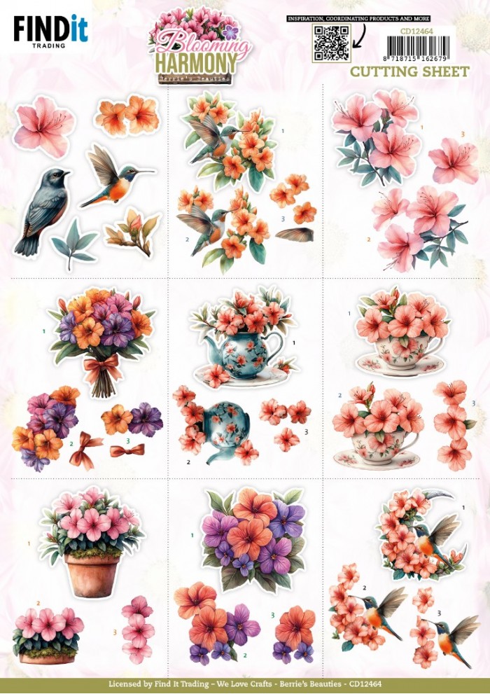 Cutting Sheet - Berries Beauties - Blooming Harmony - Mini