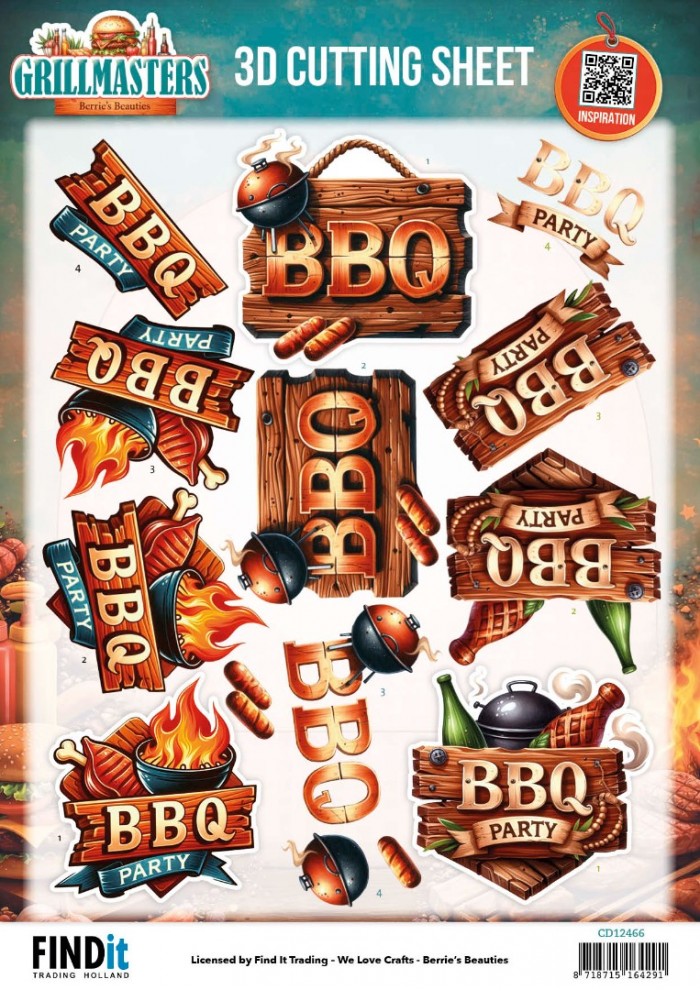 3D Cutting Sheet - Berries Beauties - Grillmasters - Backyard Feast