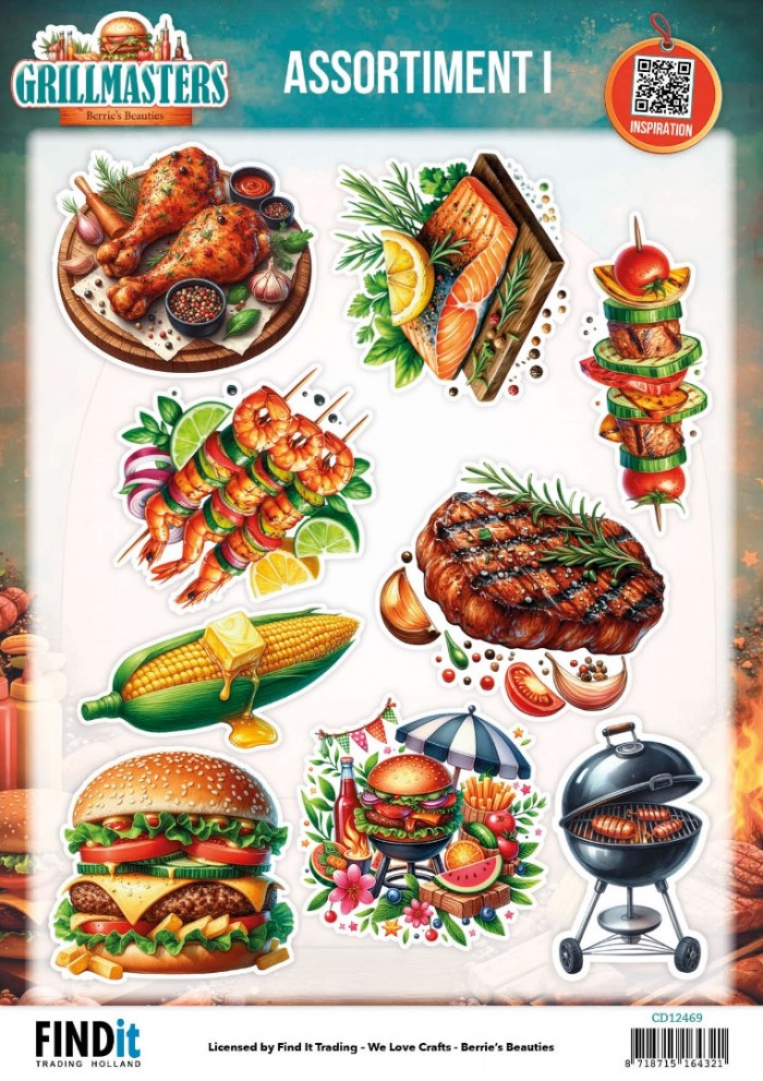 3D Cutting Sheet - Berries Beauties - Grillmasters - Assorti 1