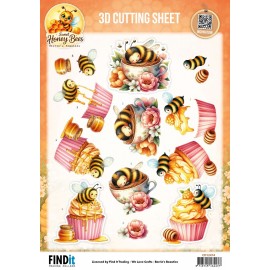 3D Cutting Sheet - Berries Beauties - Sweet Honey Bees - Honey Bee Delights