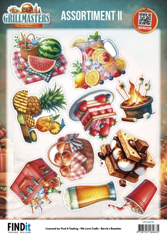 3D Cutting Sheet - Berries Beauties - Grillmasters - Assorti 2