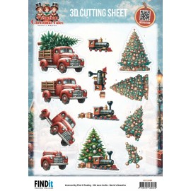3D Cutting Sheet - Berries Beauties - Victorian Christmas Tales - Underneath The Christmas Tree