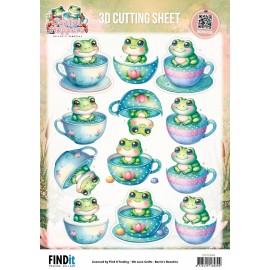 3D Cutting Sheet - Berries Beauties - Joyful Hoppers - A Cup Of Frog