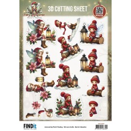 3D Cutting Sheet - Berries Beauties - Fairy Christmas - Lantern