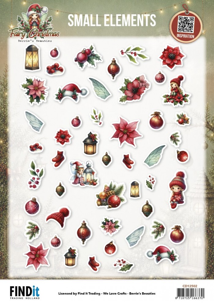 Cutting Sheet - Berries Beauties - Fairy Christmas - Small Elements