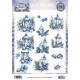 3D Cutting Sheet - Berries Beauties - Blue Christmas - Christmas Lanterns