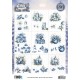 Cutting Sheet - Berries Beauties - Blue Christmas - Mini