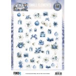 Cutting Sheet - Berries Beauties - Blue Christmas - Small Elements