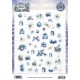 Cutting Sheet - Berries Beauties - Blue Christmas - Small Elements