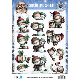 3D Cutting Sheet - Berries Beauties - Whimsical Christmas - Santa Claus