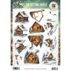 3D Cutting Sheet - Berries Beauties - Good Old Christmas - Houses