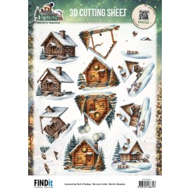 3D Cutting Sheet - Berries Beauties - Good Old Christmas - Houses 3D Cutting Sheet - Berries Beauties - Good Old Christmas - Houses