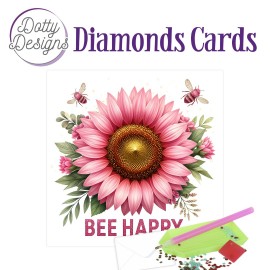 Doty Designs Diamond Cards - Bee Happy Bloom