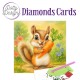 Dotty Designs Diamond Cards - Squirrel with Carrot