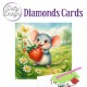Dotty Designs Diamond Cards - Mouse with Strawberry