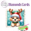 Dotty Designs Diamond Cards - Santa Paws
