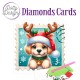 Dotty Designs Diamond Cards - Santa Paws