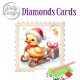 Dotty Designs Diamond Cards - Sledding Christmas Duckling