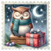 Dotty Designs Diamond Cards - Silent Night Owl