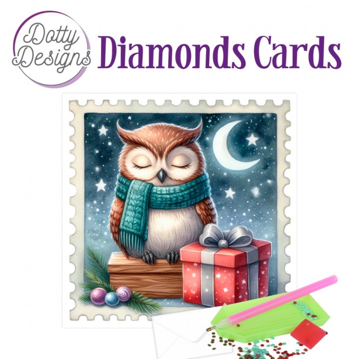 Dotty Designs Diamond Cards - Silent Night Owl