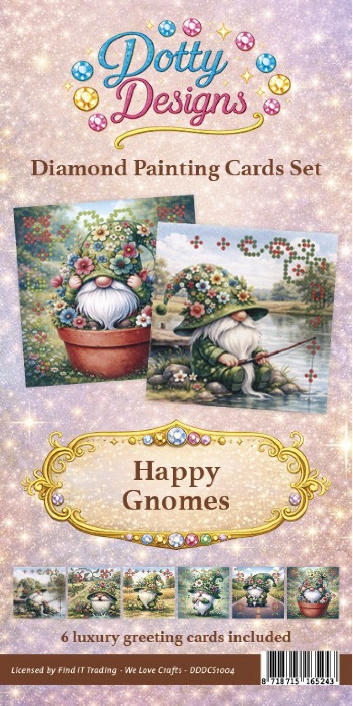 Dotty Design - Diamond Card Set - Happy Gnomes