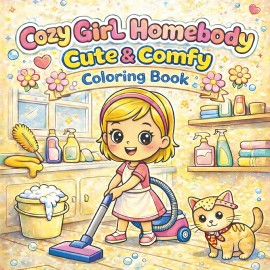 Findit Color - Coloring Book - Cozy Girl Homebody Cute & Comfy