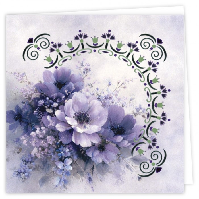 Hobbydots Cards 39 - Purple Flowers